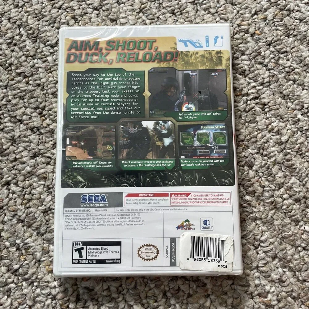 Ghost Squad (Nintendo Wii) BRAND NEW FACTORY SEALED